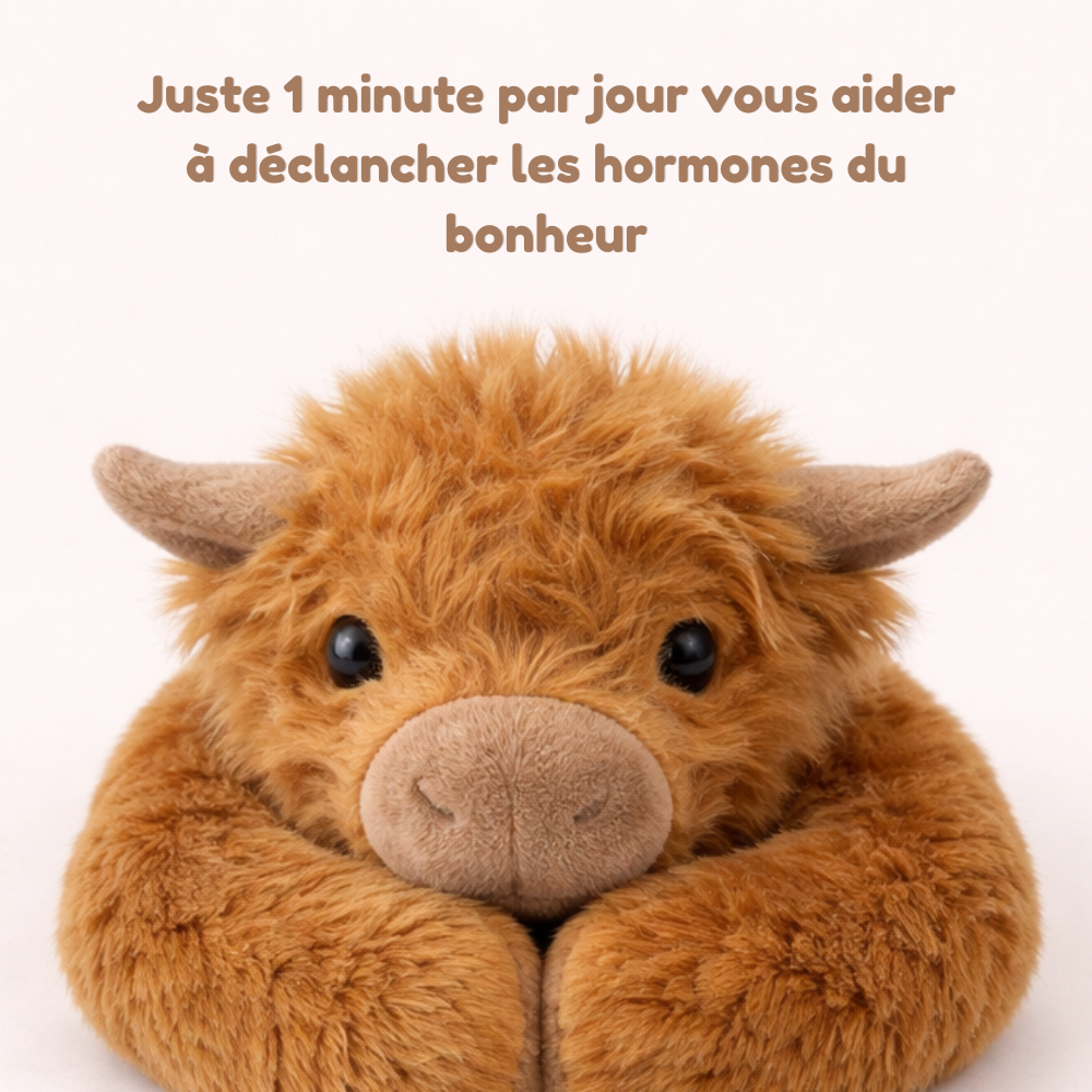 Moolie la Vache Highland - Peluche Lestée