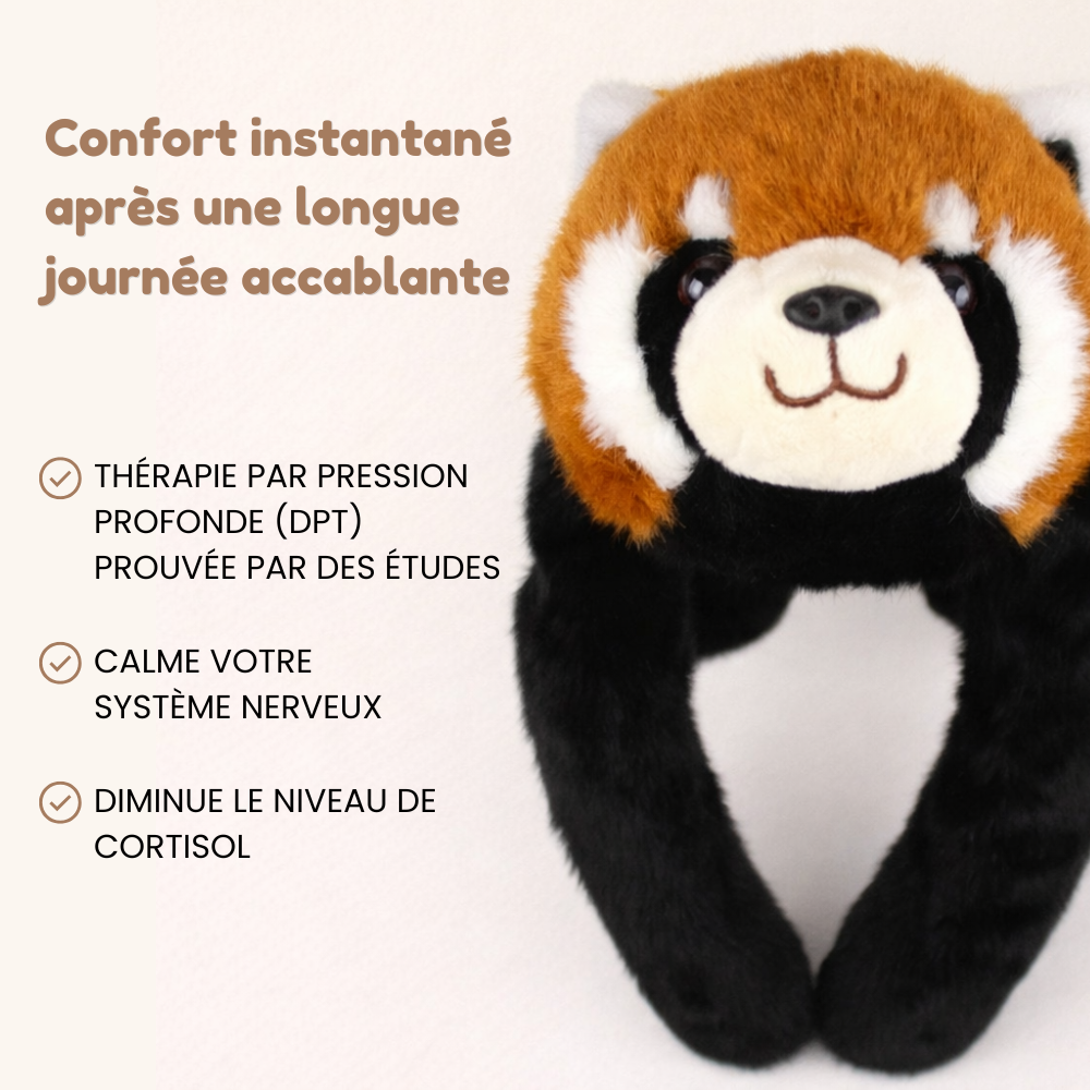 Rouky le Panda Roux - Peluche Lestée