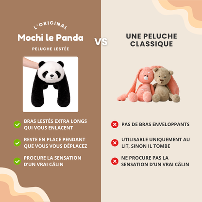 Comparatif entre une peluche lestée paresseux aux bras moelleux et une peluche classique