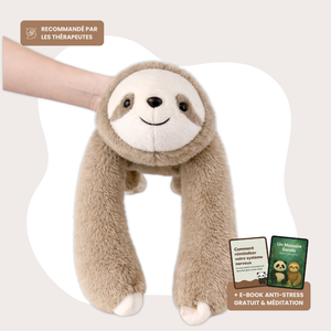 Peluche lestée paresseux anti-anxiété pour adulte et enfant